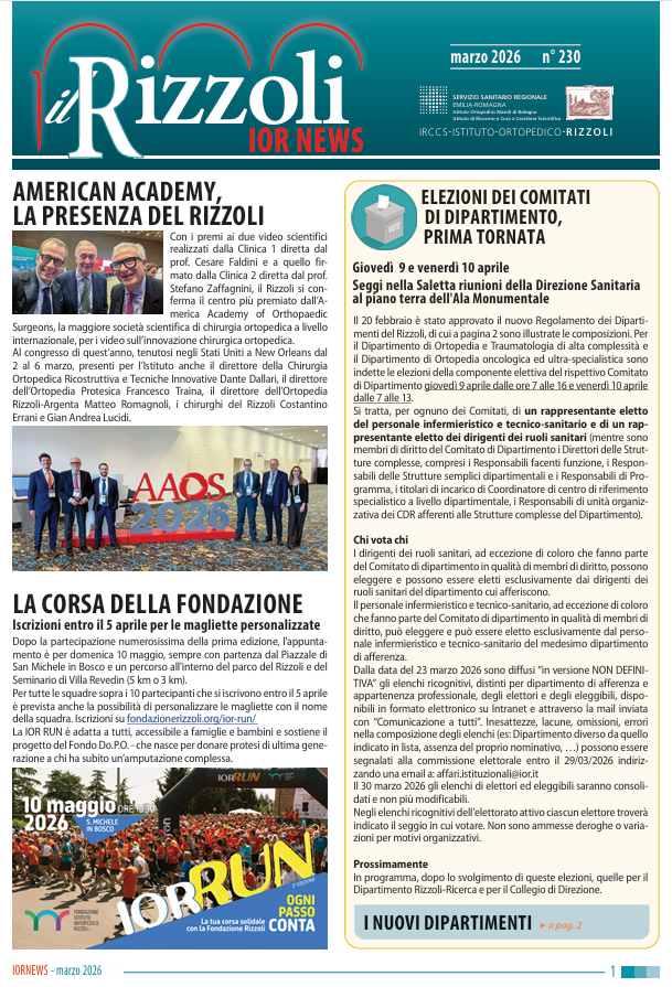 Prima pagina IORNews marzo 2026